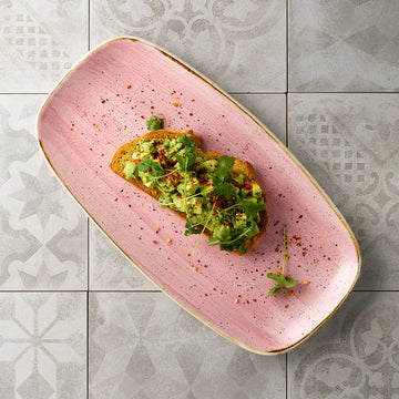 Petal Pink Chefs' Oblong Plate 29.8 x 15.3cm